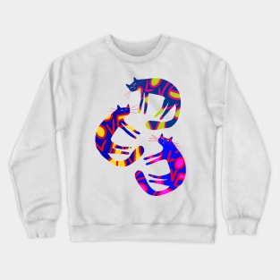 Three Arrogant cats ready for a LOVE photoshoot Crewneck Sweatshirt